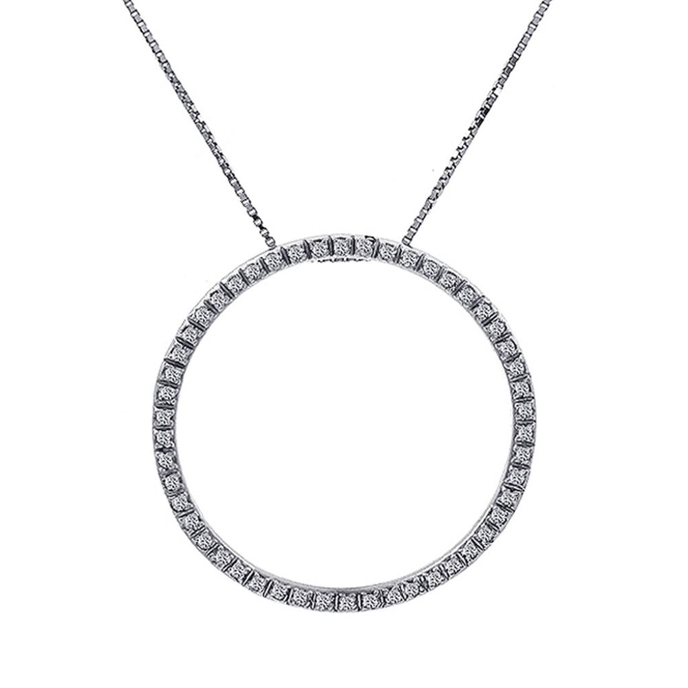 0.50 Carat Diamond Circle Of Love Pendant Link